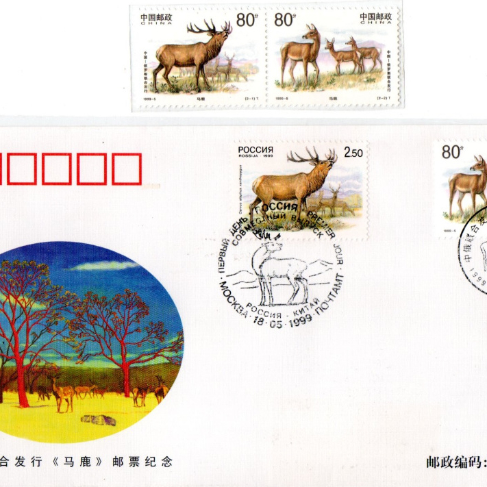 Prangko Tema Penerbitan Bersama / Joint Issue 148 China Rusia