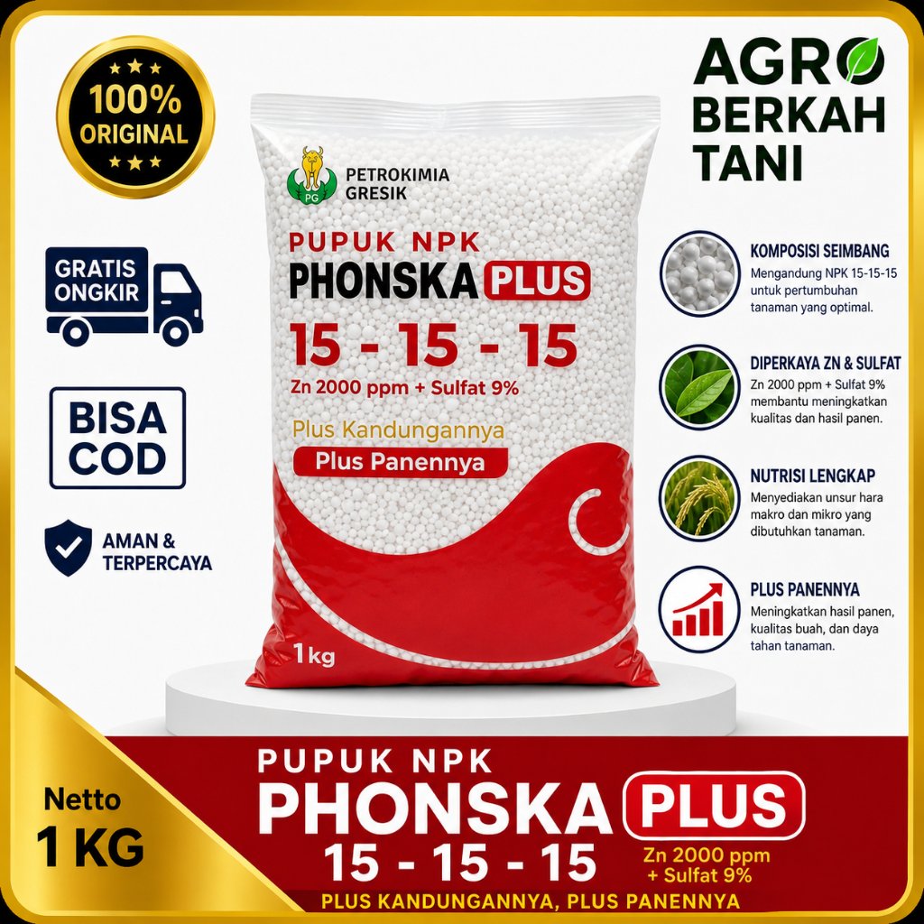 phonska plus 1kg petrokimia gersik npk 15 15 15