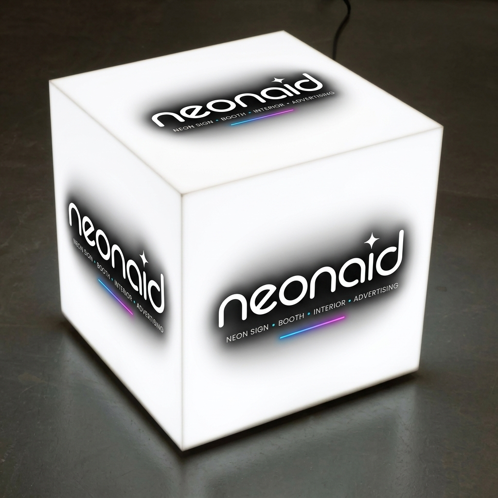 Neon Box Kotak Size 40x40 cm