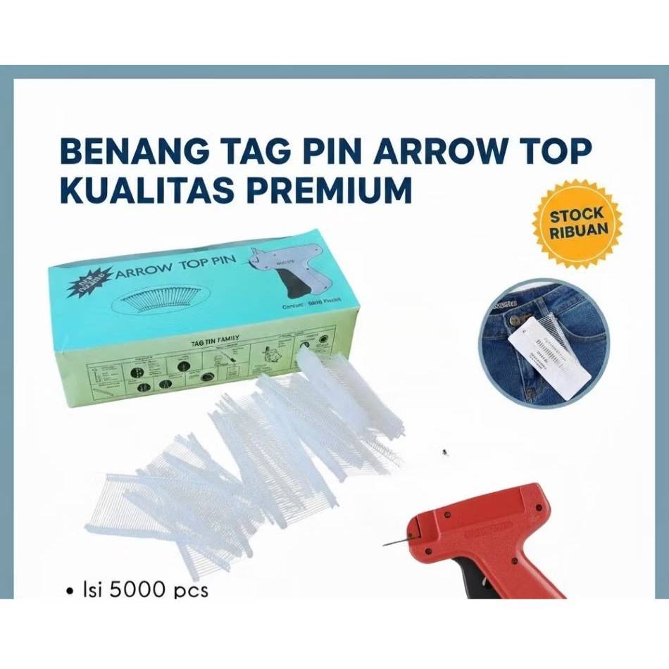 Top Pin (Refil Isi Tag Gun/ Label Pakaian) isi 5000