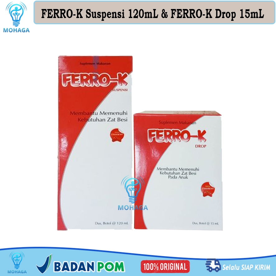 Ferro-K Drop 15 ml dan Ferro-K Suspensi 120 ml - Ferro K