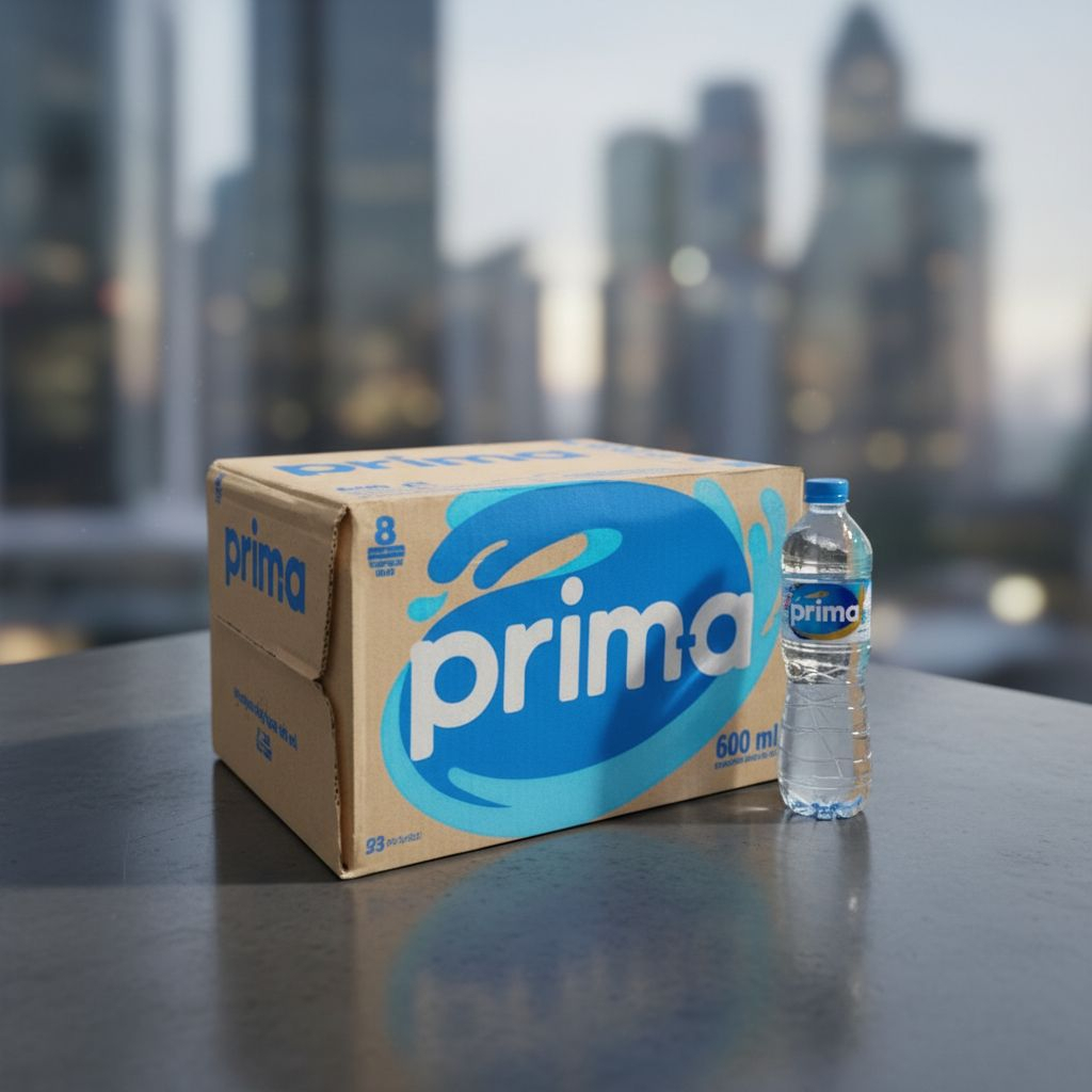 AIR MINERAL / AIR MINUM 600 ML - PRIMA (1 DUS / BEKAL DIJALAN)