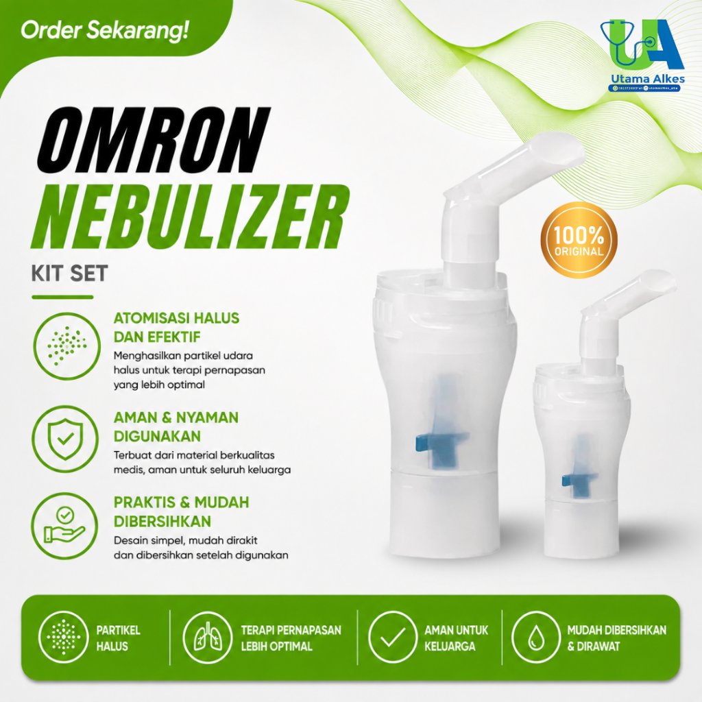 NEBULIZER KIT | TEMPAT OBAT NEBULIZER OMRON | NE C28 | NE C29 | NE C30 | 1 PCS | OMRON