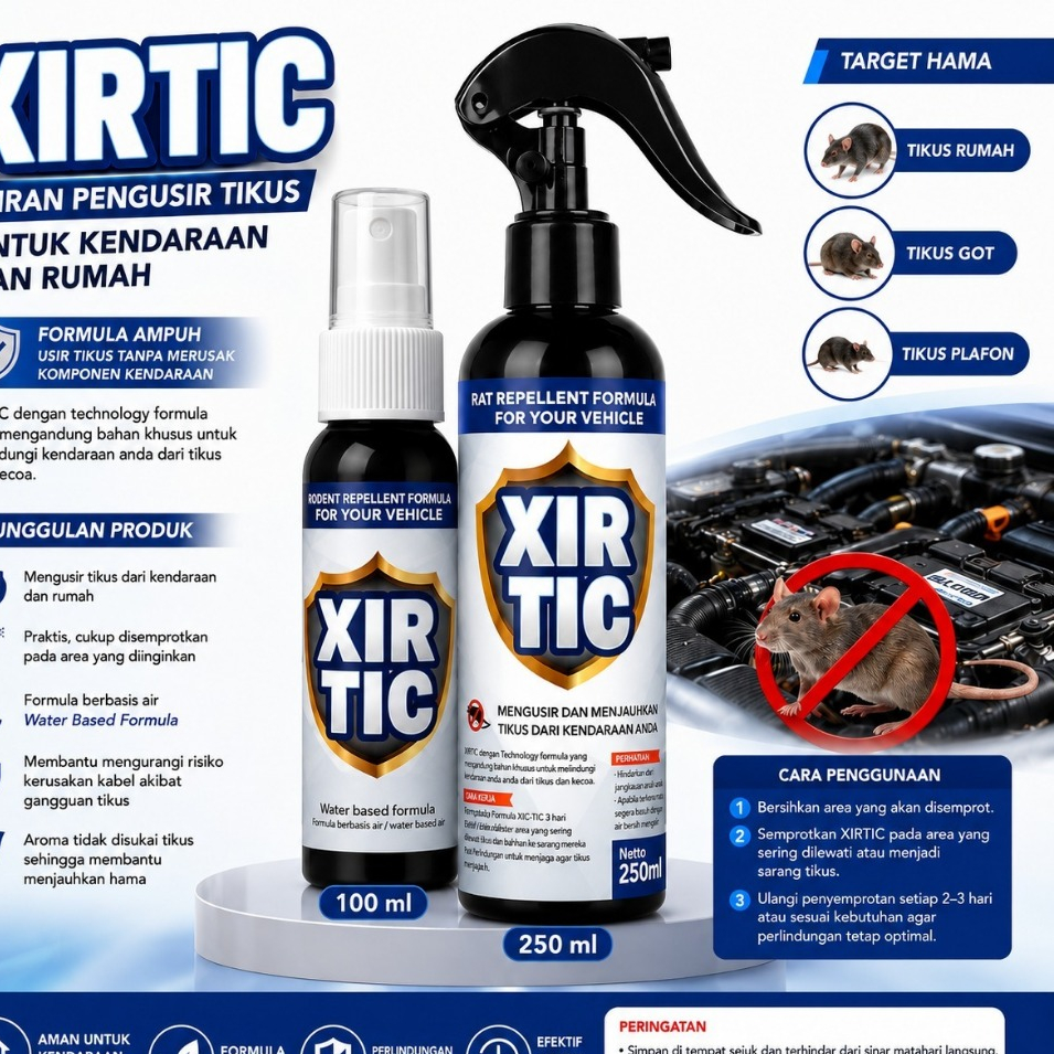 XIRTIC pengusir tikus di mobil / pengusir tikus ampuh / pengusir tikus