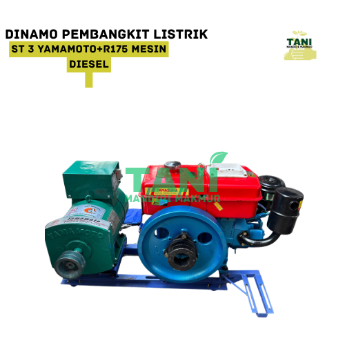 Alternator Dinamo Listrik ST3 YAMAMOTO /GENERAL 100% Tembaga 3000 Watt+ Mesin Diesel R175