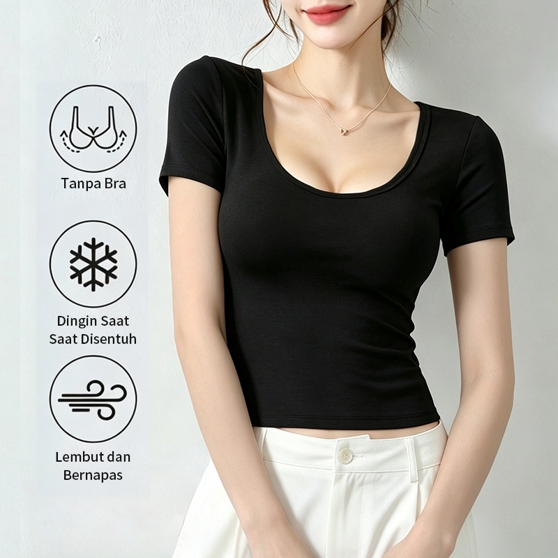 COD)/kaos polos wanita./baju polos wanita/kaos lengan pendek/kaos polos kaos cewek polos/baju polos 