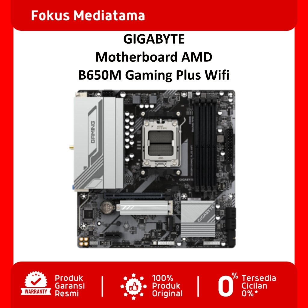 GIGABYTE B650M GAMING PLUS WIFI Motherboard Micro ATX AMD B650 AM5 DDR5