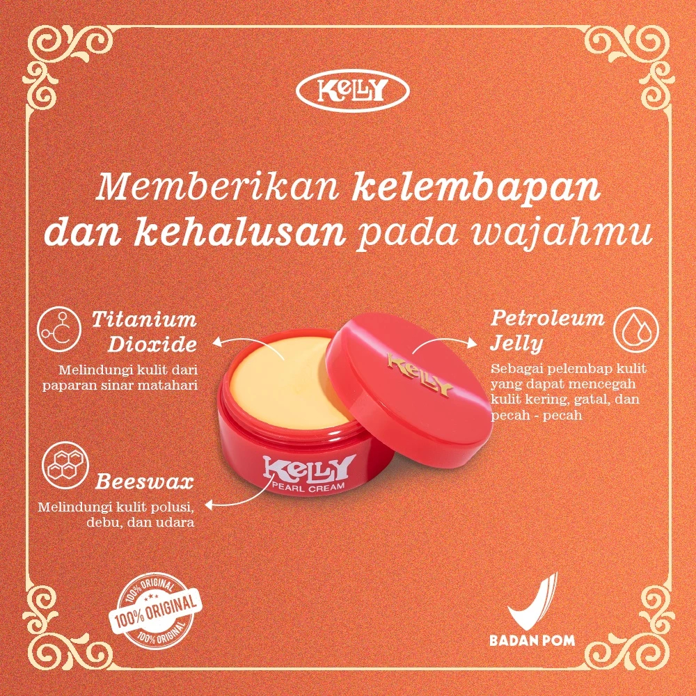Kelly Pearl Cream Kelly Bedak Dasar Kelly Alas Bedak Padat Kelly Bedak Basah Kelly Foundation Cream