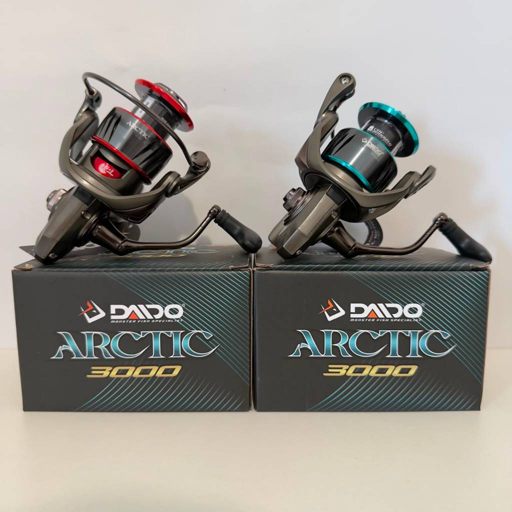 Reel Daido Arctic 3000 BLUE RED Biru Merah Clicker Nyaring Berisik spinning