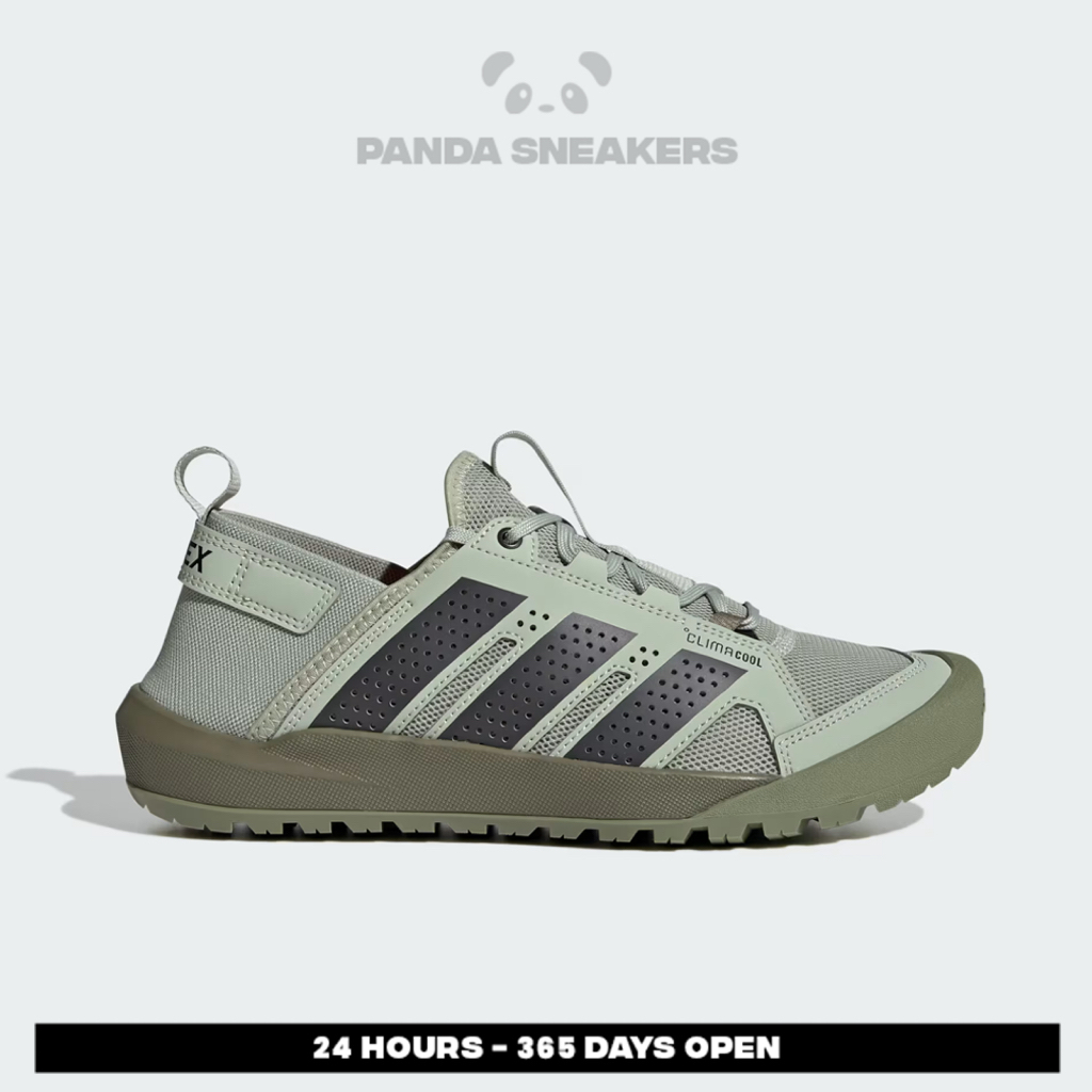 Panda Sneakers - Sepatu Adidas Terrex Daroga Climacool Halo Green Carbon Core Black Unisex Outdoor T