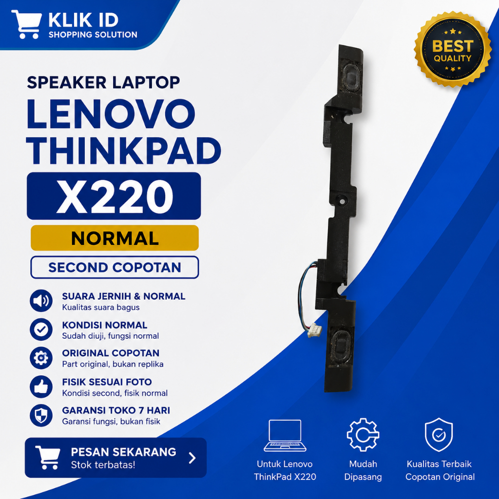 Speaker Lenovo ThinkPad X220 Original Normal Second Copotan Speaker Laptop