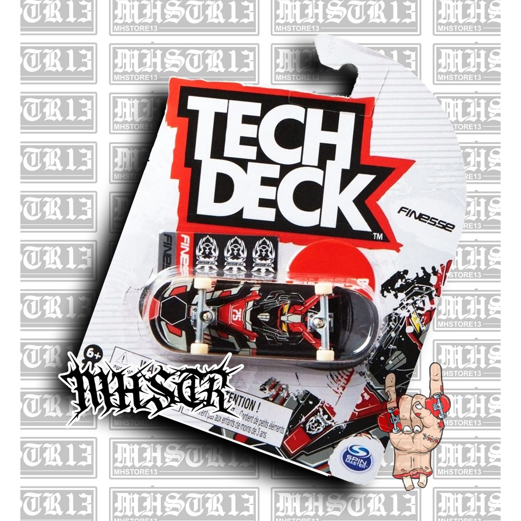 Tech Deck Finesse Gundam mecha FIngeboard Rare