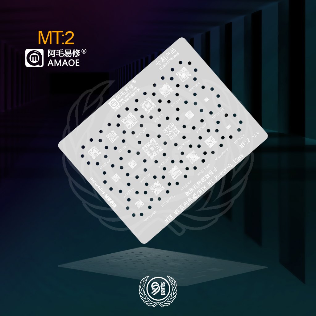 99P - Plat Cetakan Amaoe MT:2 / Cetakan IC BGA amaoe MT2 - 0.12MM