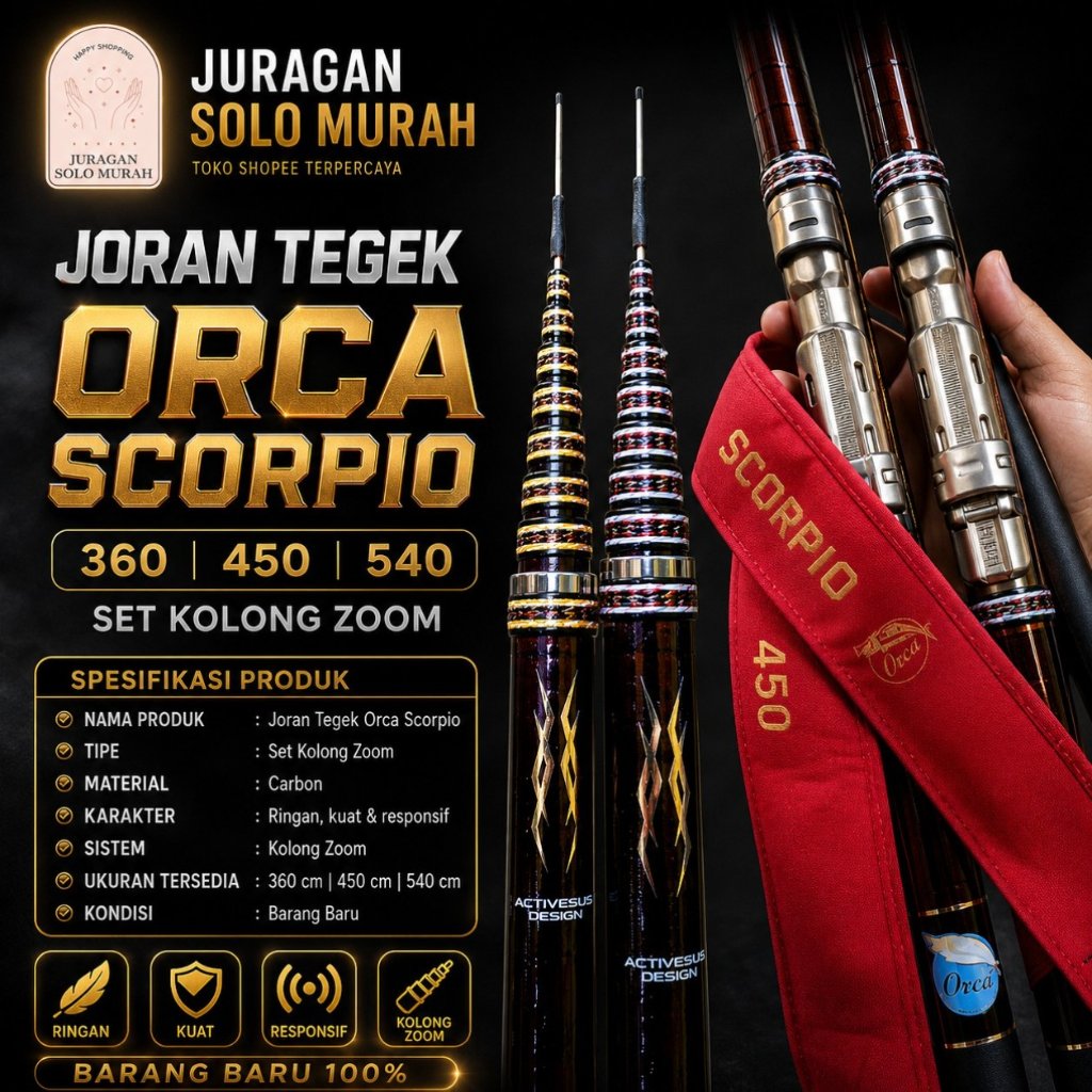 JORAN TEGEK ORCA SCORPIO SET KOLONG ZOOM 360 | 450 | 540