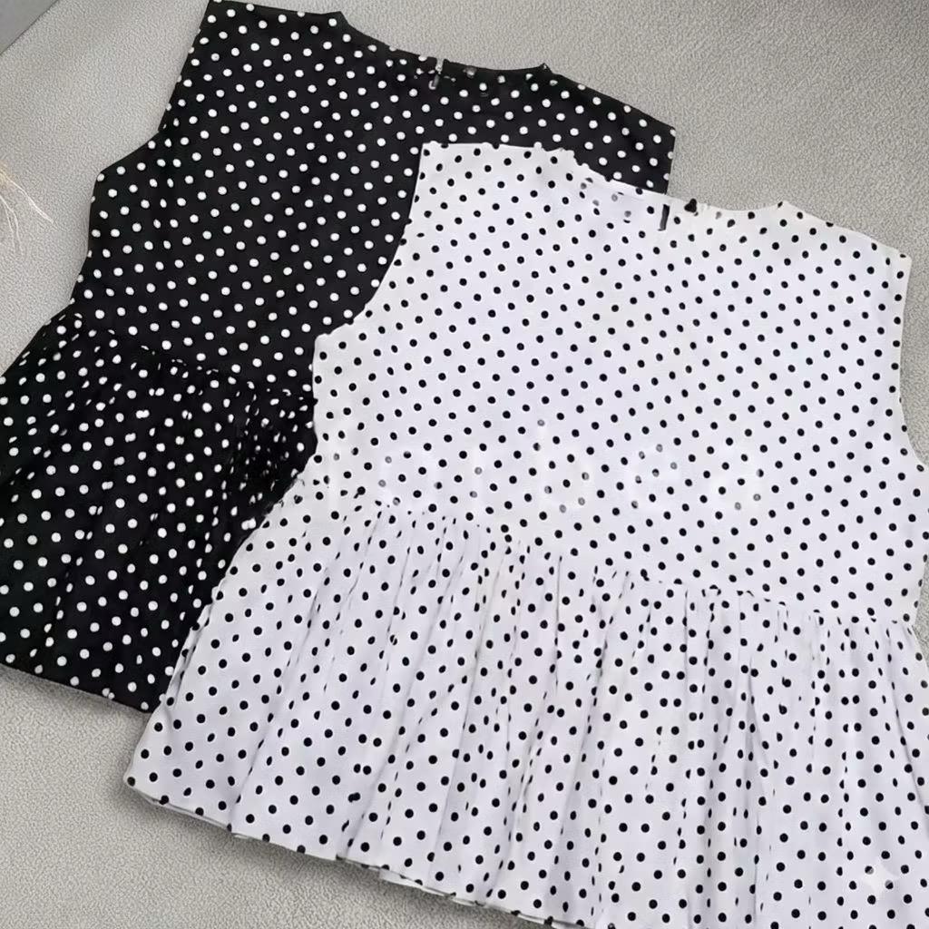 Vest Inner Polkadot Atasan Wanita Inner Polkadot Blouse Lucu