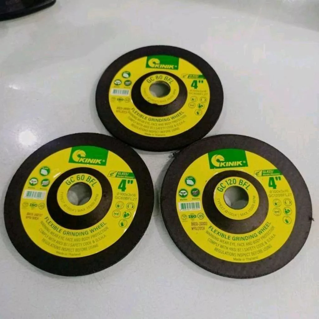 Flexible Kinik 4in untuk poles/grinding permukaan batu, keramik, kaca