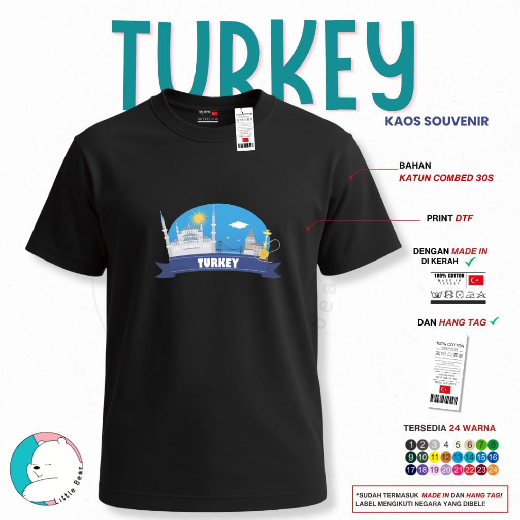 Kaos Souvenir Oleh Oleh Turki - Tshirt Souvenir Oleh Oleh Turki Type 7