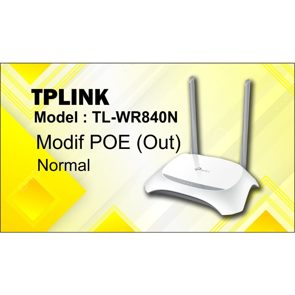 Ruter TplinkTL-WR840N Modif Poe Out (second )
