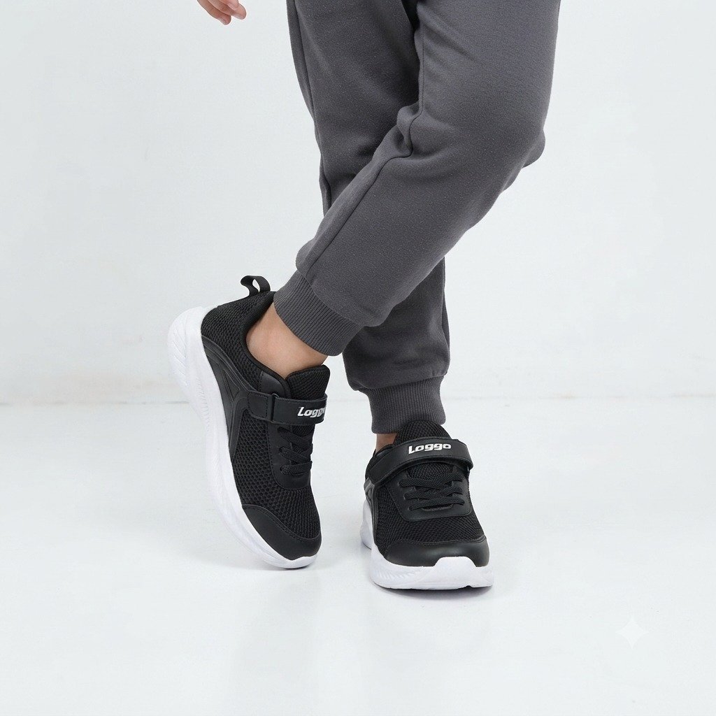 Sepatu Sekolah/Sneakers Sport Anak LOGGO PHY.ELLIFTICAL.T (33-36)