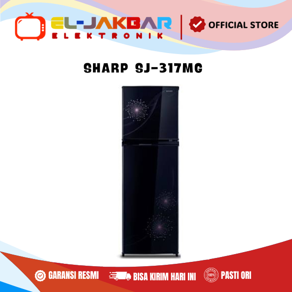 SHARP SJ-317MG DP KULKAS 2 PINTU SJ317MG DP