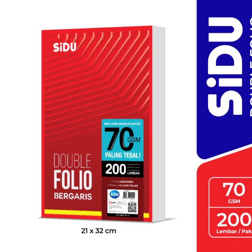 Double Folio Bergaris SIDU 200 lembar