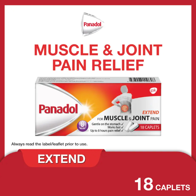 Panadol Extend Muscle Joint Pain Relief 18 Tabs 100% Original Singapore