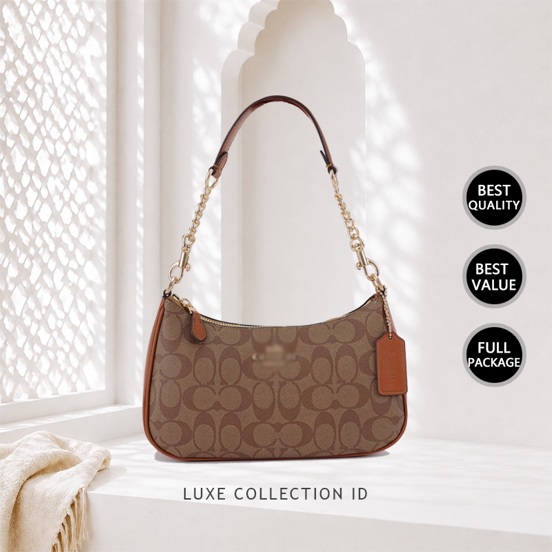 Tas Selempang Wanita Teri 25 Shoulder Bag Klasik CA548 Coklat Pvc