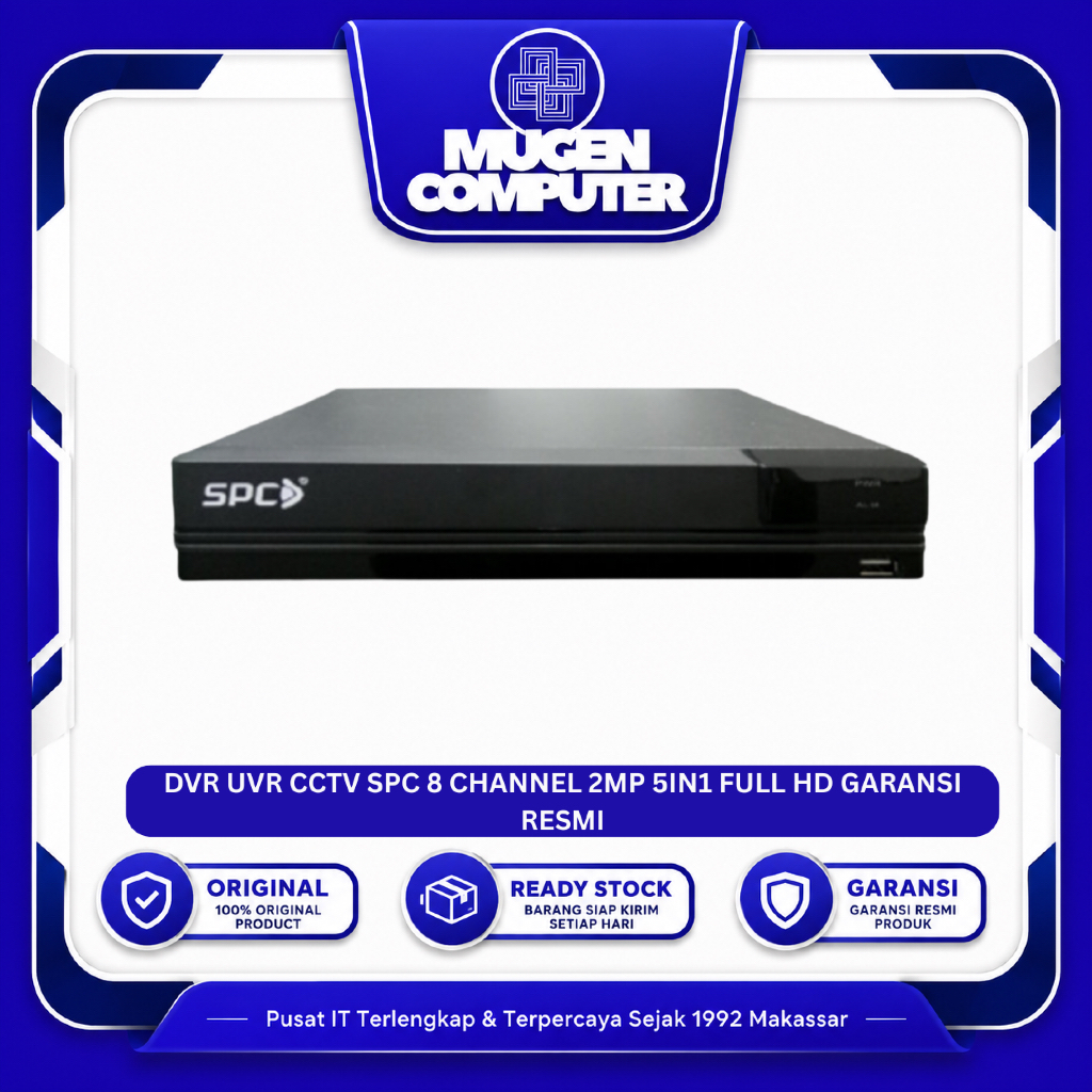 DVR UVR CCTV SPC 8 CHANNEL 2MP 5IN1 FULL HD GARANSI RESMI