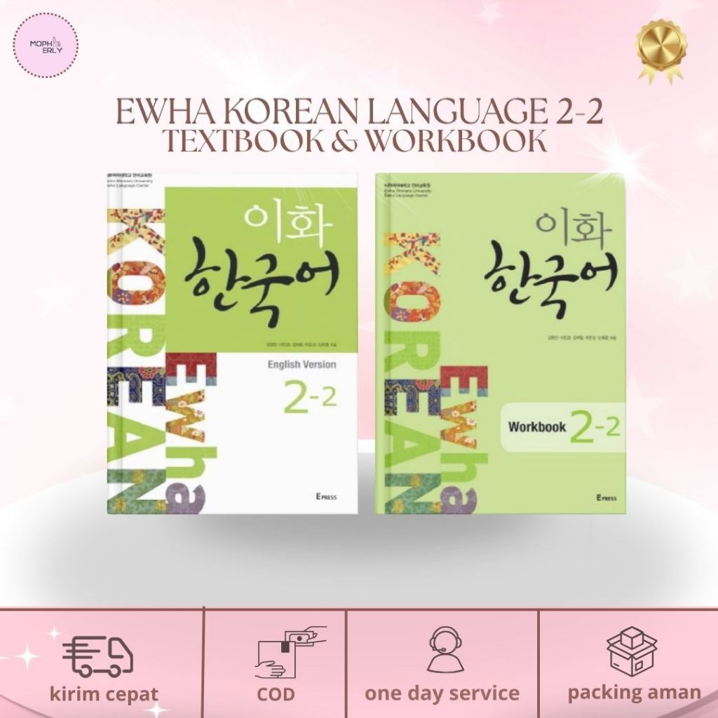 Buku Belajar Berbahasa Korea Ewha Korean Language 2.2 Textbook & Workbook