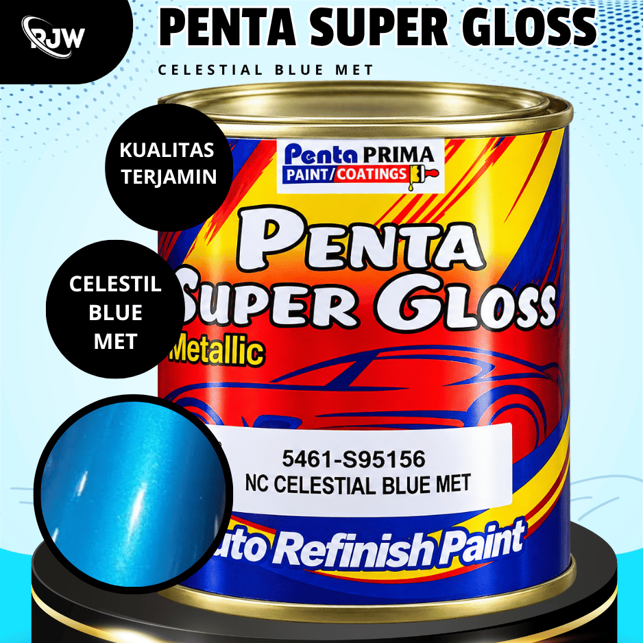 Cat Biru Metalic NC CELESTIAL BLUE Met -Cat Mobil Motor Sepeda