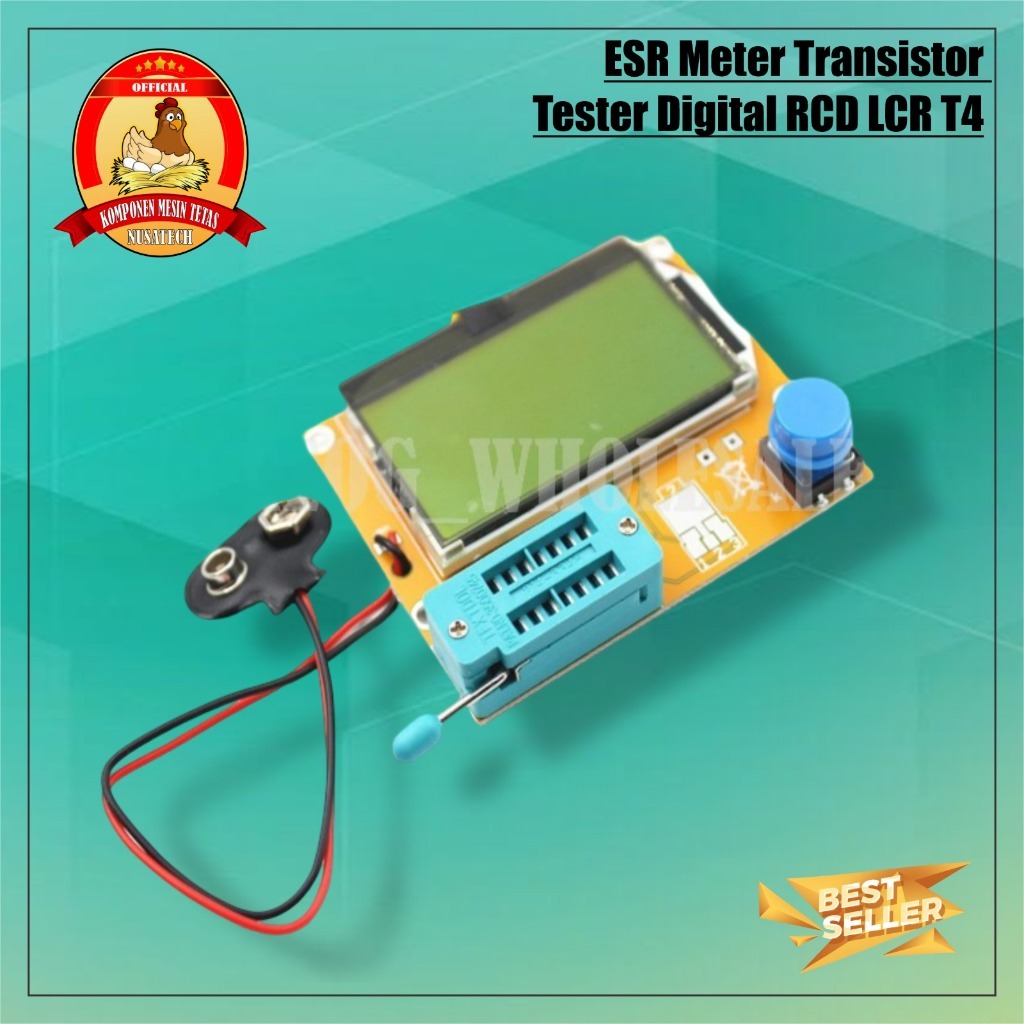 ESR Meter Transistor Tester Digital RCD LCR T4 LED Mosfet Dioda Triode Elco PCB MOS/PNP/NPN