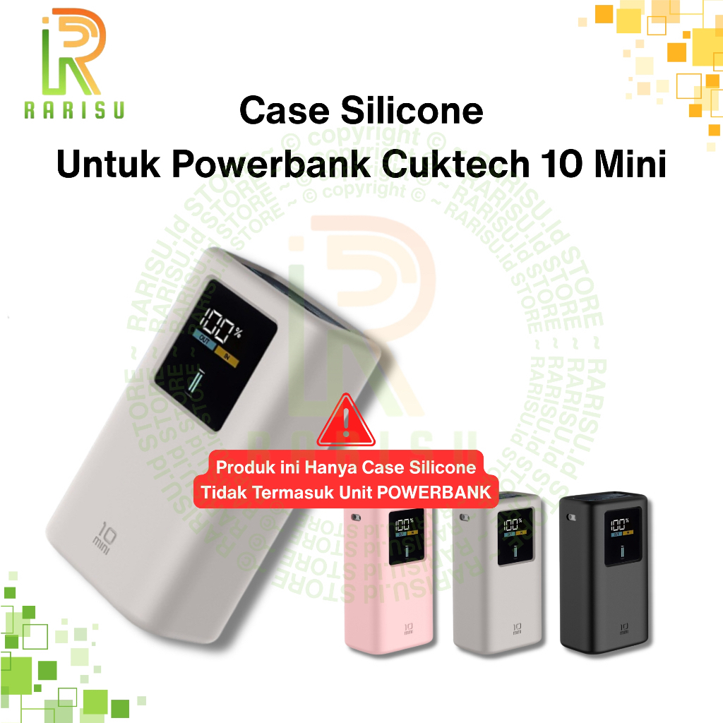Case Silicone Untuk Powerbank Cuktech 10 Mini Casing Pelindung Cuktech 10 Mini Antigores Premium