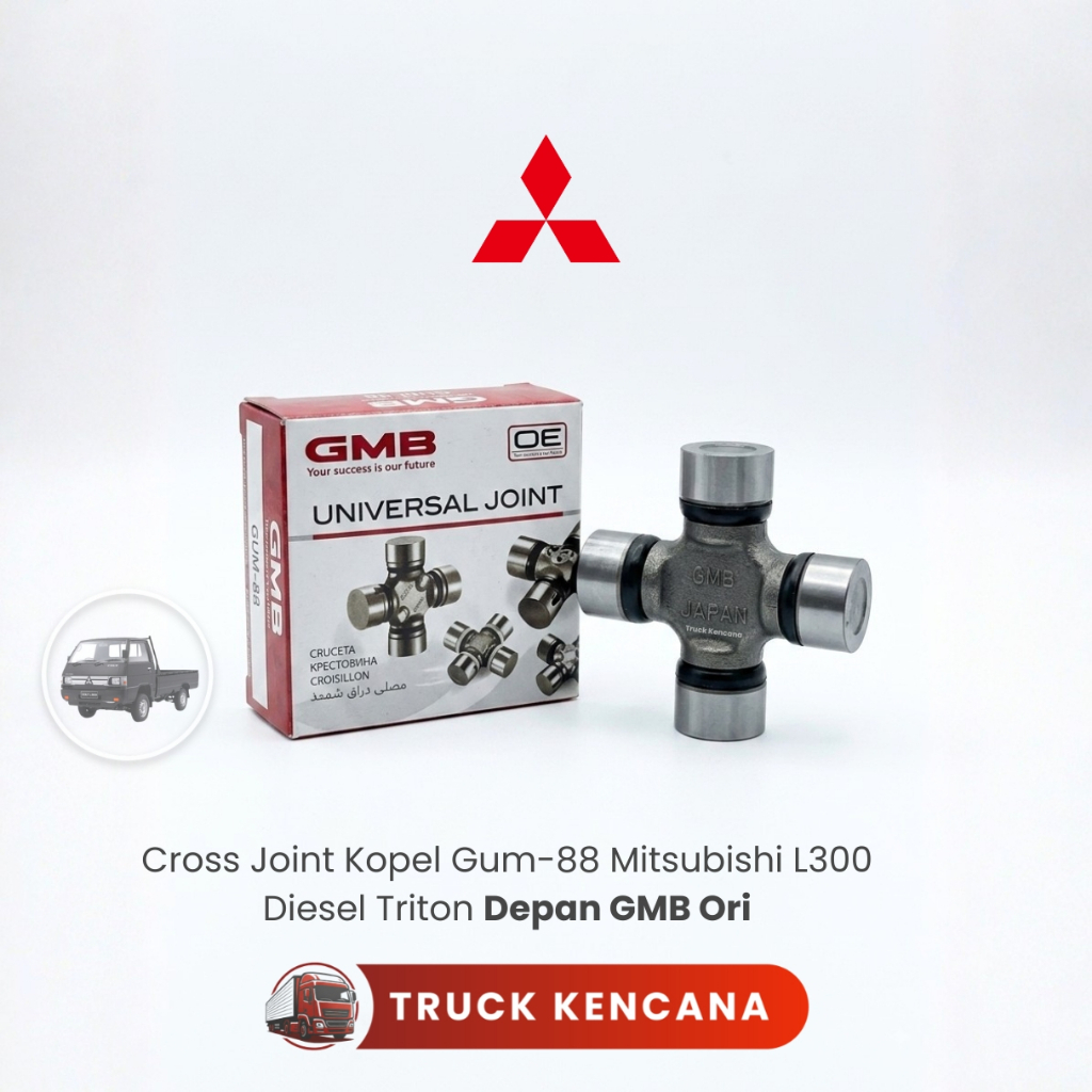 Cross Joint Kopel GUM88 Mitsubishi L300 Diesel Triton Depan Tipe GMB Japan Ori Join Stir As Roda Kem