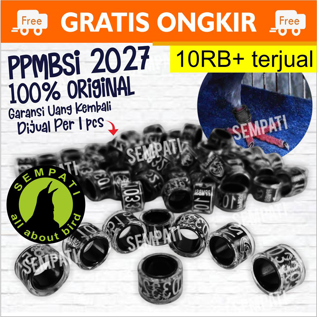 SEMPATI READY STOCK (BUKAN PO) Ring Merpati Pusat SI PPMBSI Ring Merpati Balap NEW 2027 PPMBSI GARAN