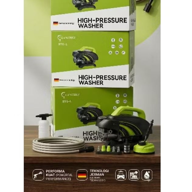 Mesin cuci Mobil dan motor Pressure Washer Lanchez STG-L High-Pressure Washer Portable