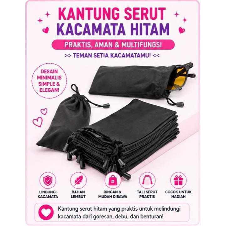 Cuancuy - Kantong Serut Kaca Mata / Kantong Serut Parfum / Pouch Kaca Mata / Pouch Parfum murah COD