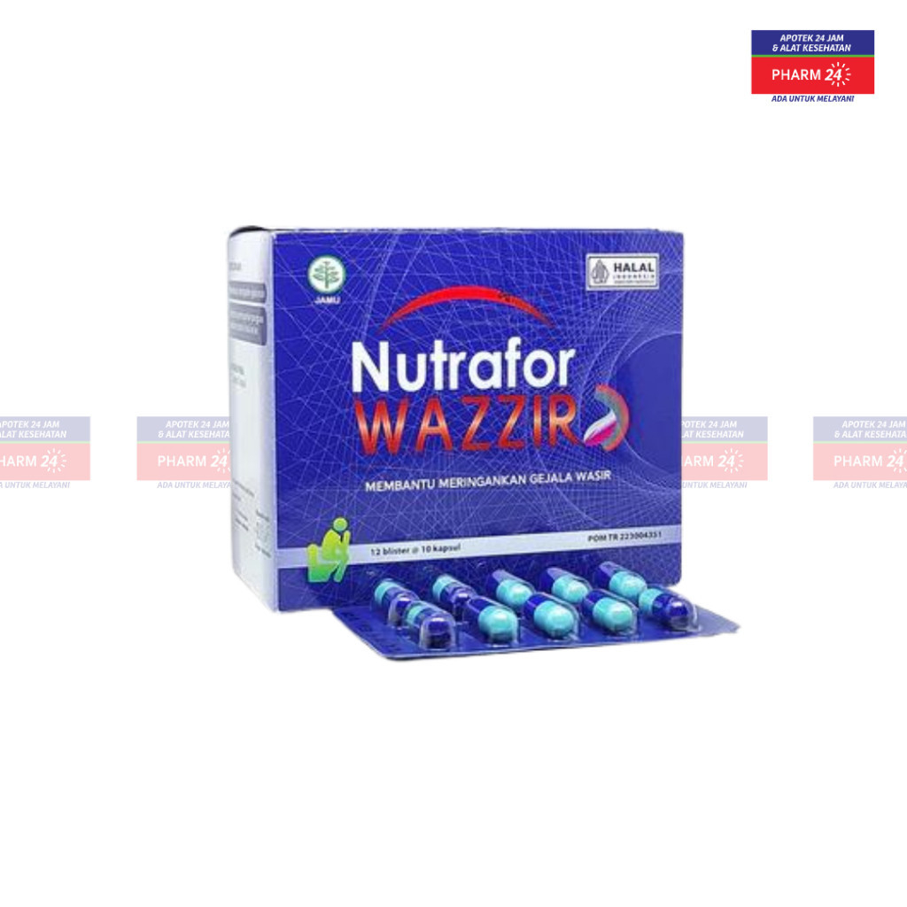Nutrafor Wazzir Strip Isi 10 - Meingankan Gejala Wasir