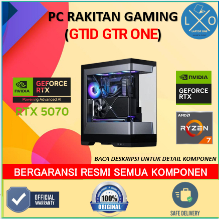 PC GAMING RAKITAN X GTID GTR ONE RYZEN 7 8700F RTX 5070 12GB/ 64GB 1TB RAKITAN PC GAMING