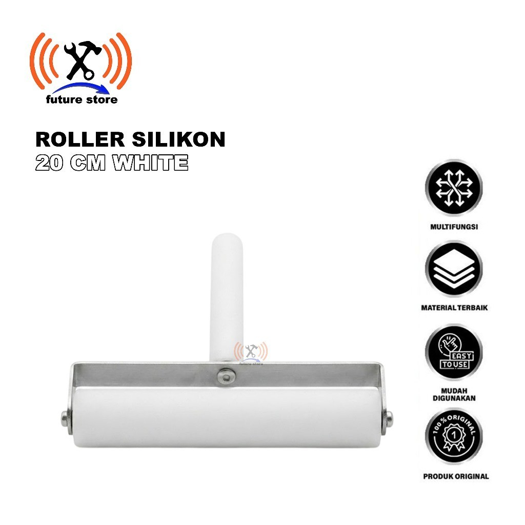 MEMBRANCE PUSH/ROLLER SILIKON 20 CM WHITE ORIGINAL - ROLLER SILIKON UNTUK LAMINASI LCD