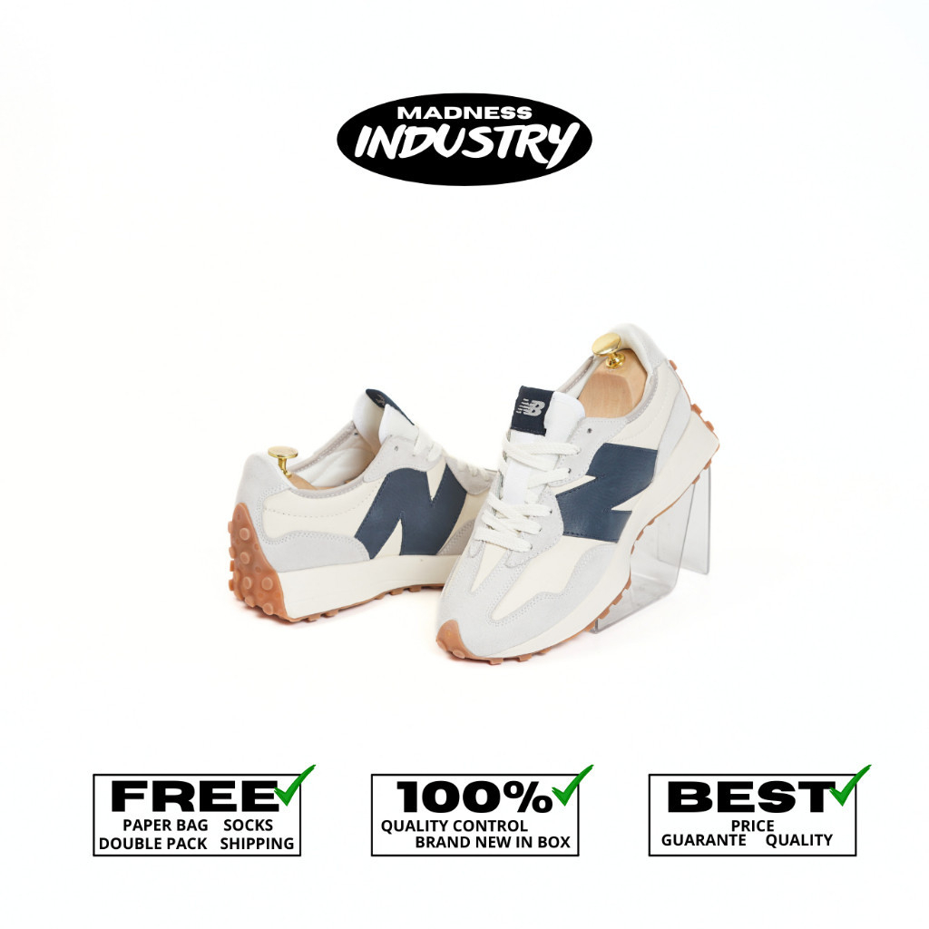 MADNESS - Sneakers 327 Moonbeam Navy Made In Vietnam 100% BNIB