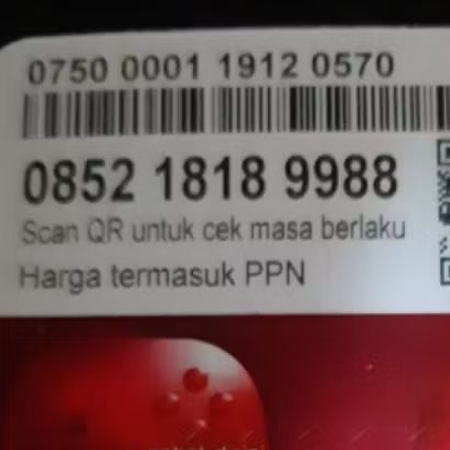 Nomor Cantik Telkomsel SIMPATI 9988 / 1818 9988
