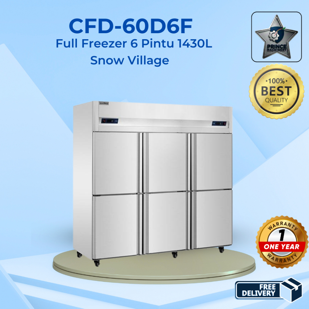 Kulkas Dapur Restoran 6 Pintu Snow Village Freezer Combi with Chiller