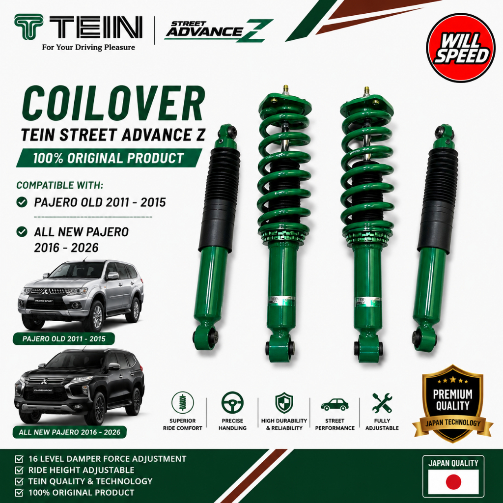 COIL OVER COILOVER TEIN STREET ADVANCE Z PAJERO OLD ANPS OPS PAJERO NEW ALL NEW PAJERO DAKAR EXCEED 