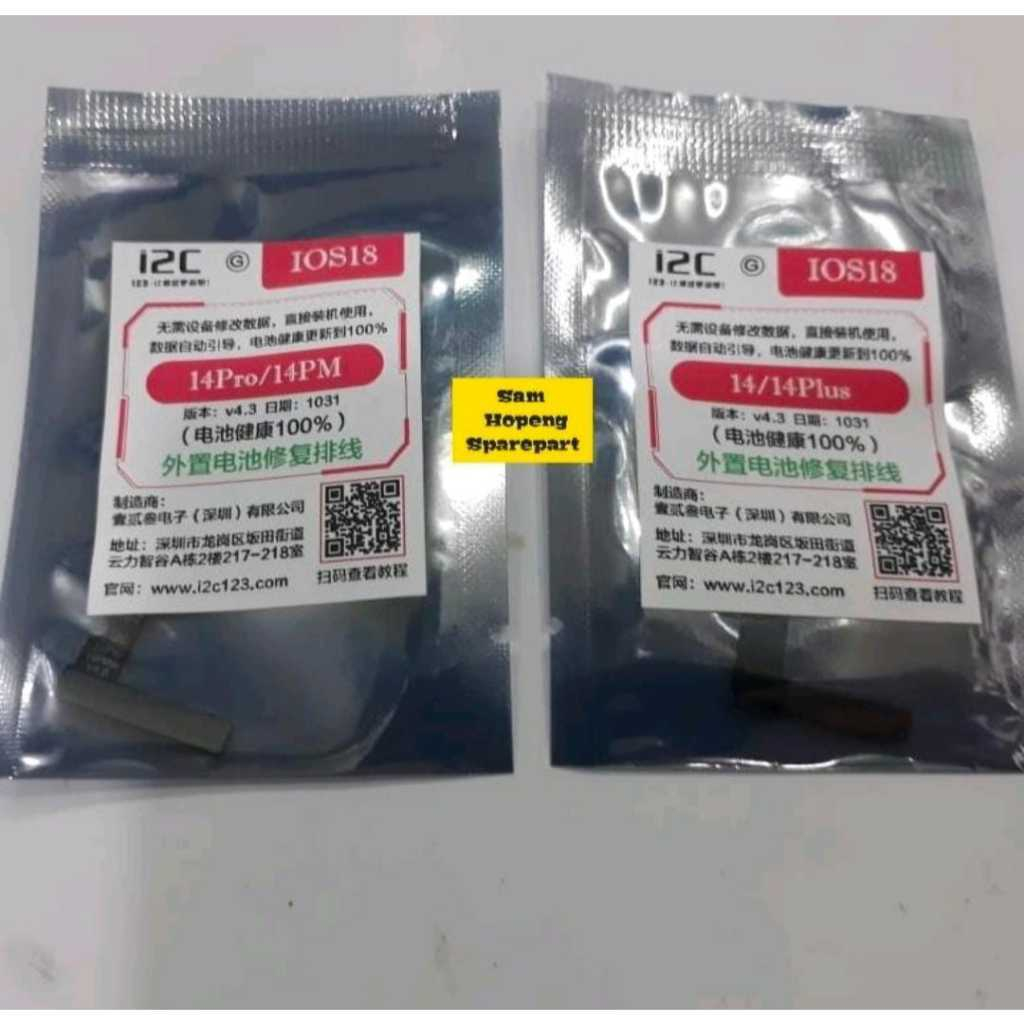 Flex Flexible Fleksibel Batre Battery Cable i2C Compatible iP 14 / 14 Plus / 14 Pro / 14 Pro Max