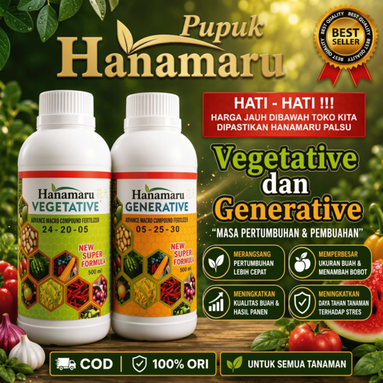 PUPUK CAIR HANAMARU UNTUK SEGALA JENIS TANAMAN - PUPUK HANAMARU RAHASIA PETANI SUKSES INDONESIA