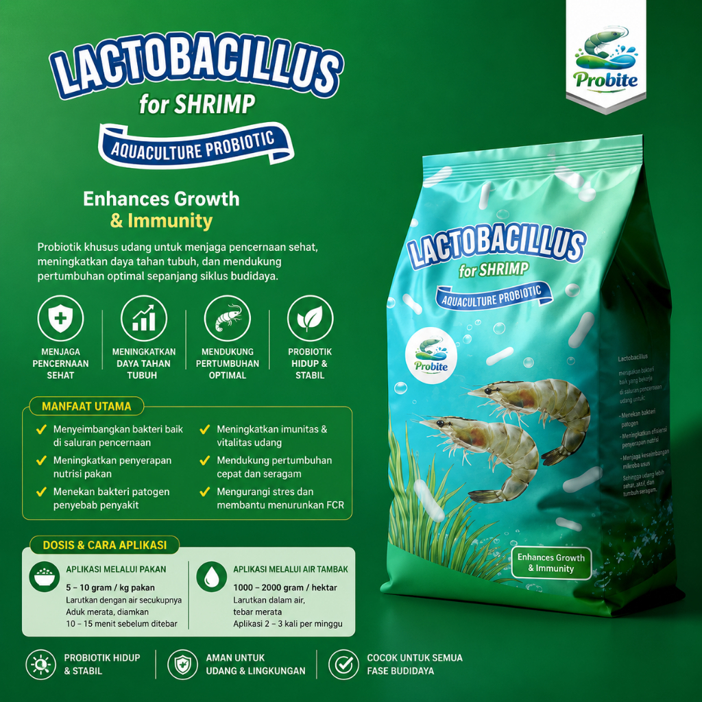 Lactobacillus probiotik tambak udang (Probite)