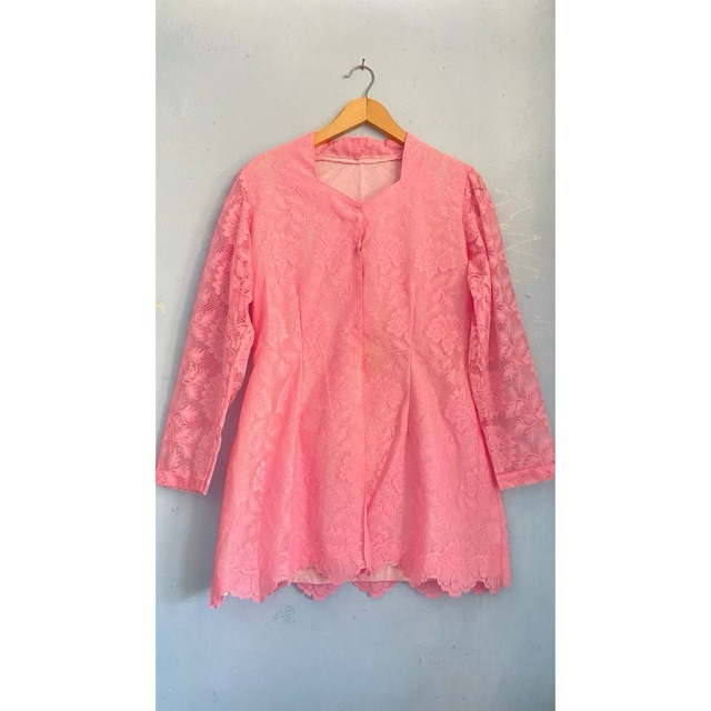 PL KEBAYA PINK BRUKAT LENGAN PANJANG