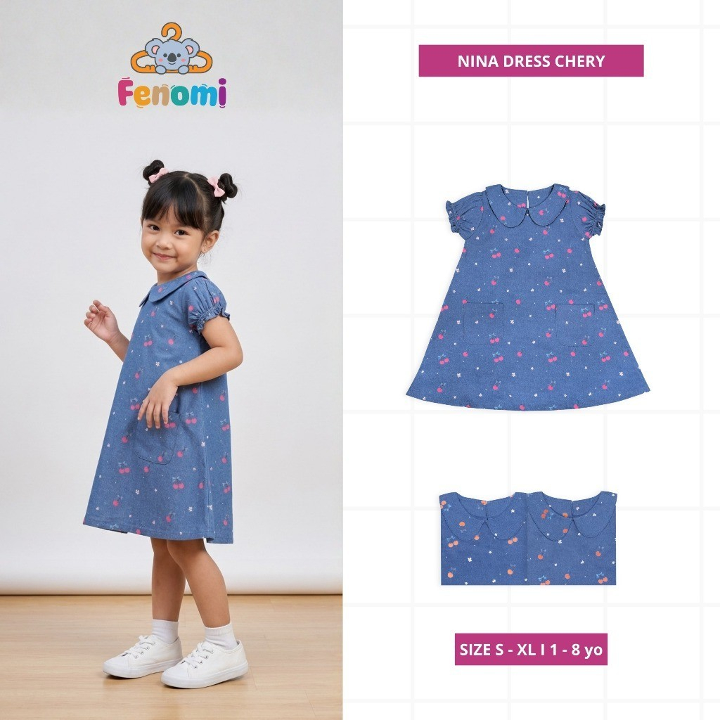 FENOMI - Dress Anak Perempuan 1-8 Tahun Nina Dress