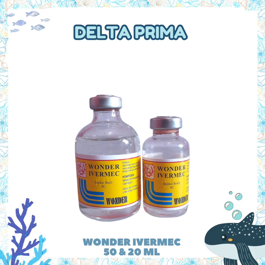 WONDER IVERMEC 50 & 20 ML - Mengatasi Cacingan, Kutu & Lainnya Pada Hewan Kesayangan.