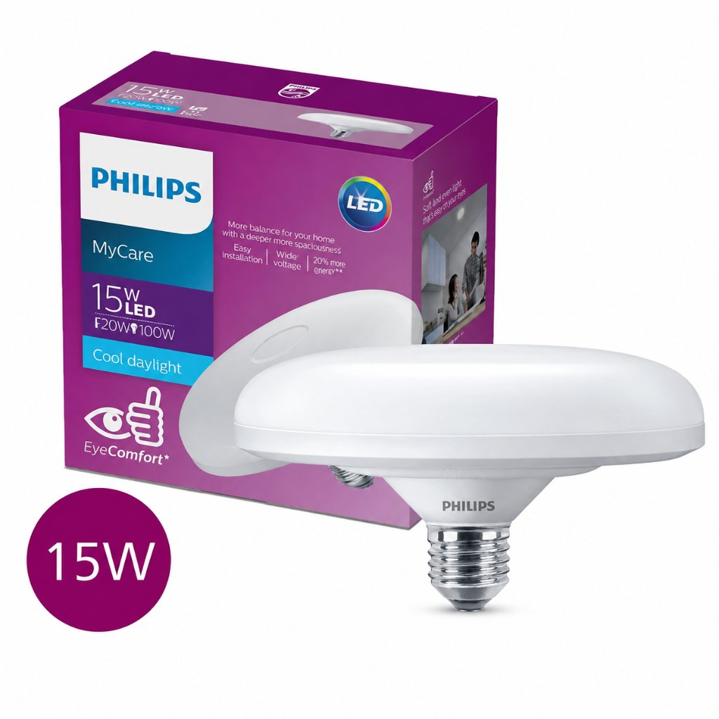 Philips MyCare UFO LEDBulb 15W E27 6500K - Putih / Philips UFO 15 Watt Putih